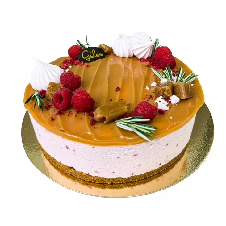 Vadelma-kinuskijuustokakku G, L 10h - TÄYTEKAKUT - 8541 - 42