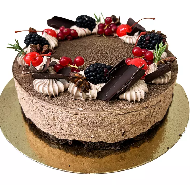 Jouluinen suklaakakku G, L 10h - TÄYTEKAKUT - 8541 - 23