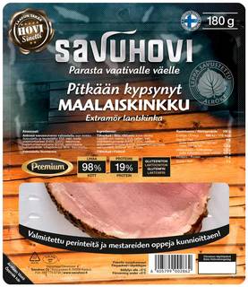 Maalaiskinkku, pitkään kypsynyt 180g - LEIKKELEET - 6405799002862 - 11